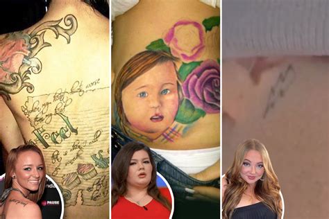 amber portwood tattoo|Teen Mom: The Definitive, Tragically Trashy Tattoo。